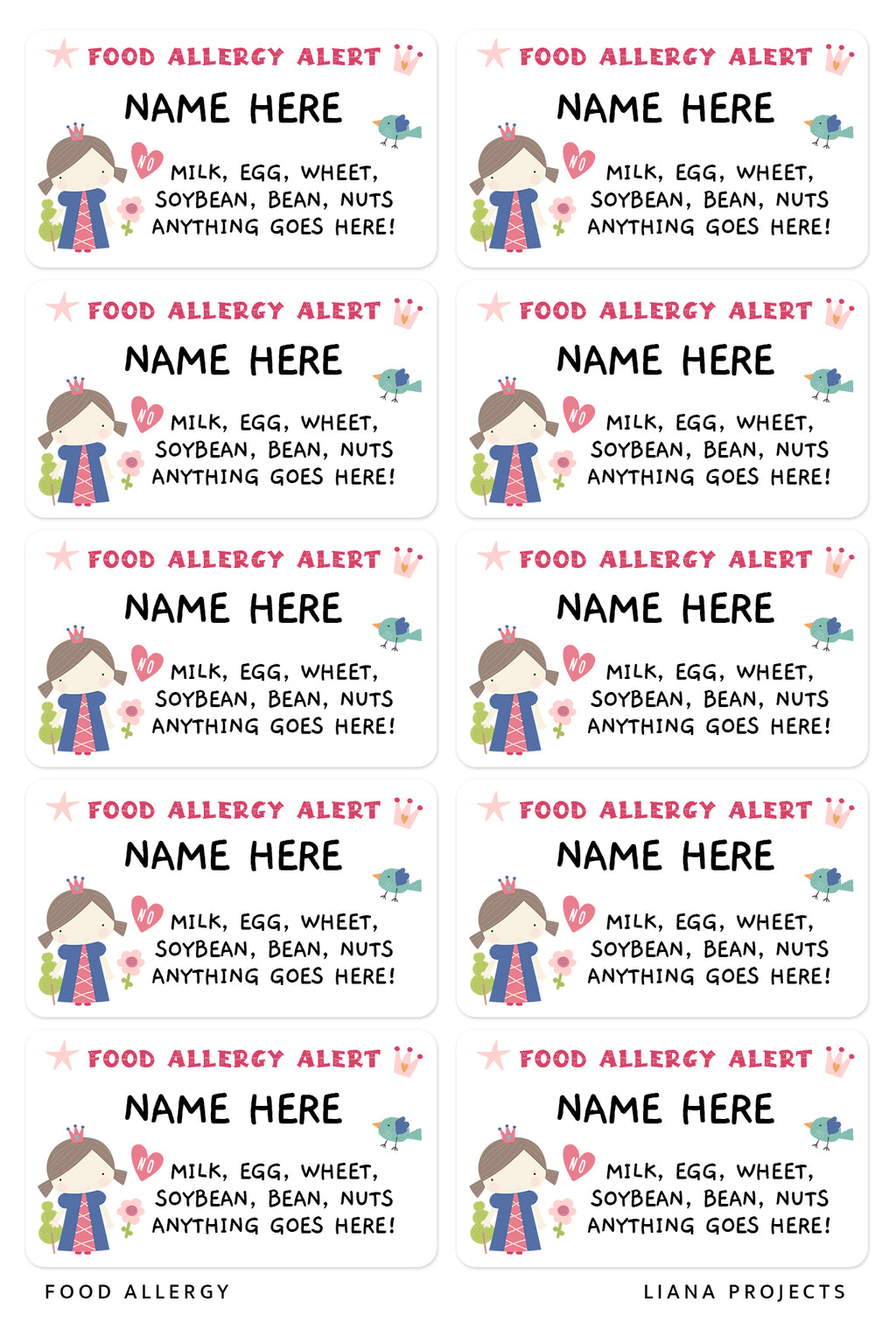 식품 알레르기 경보!