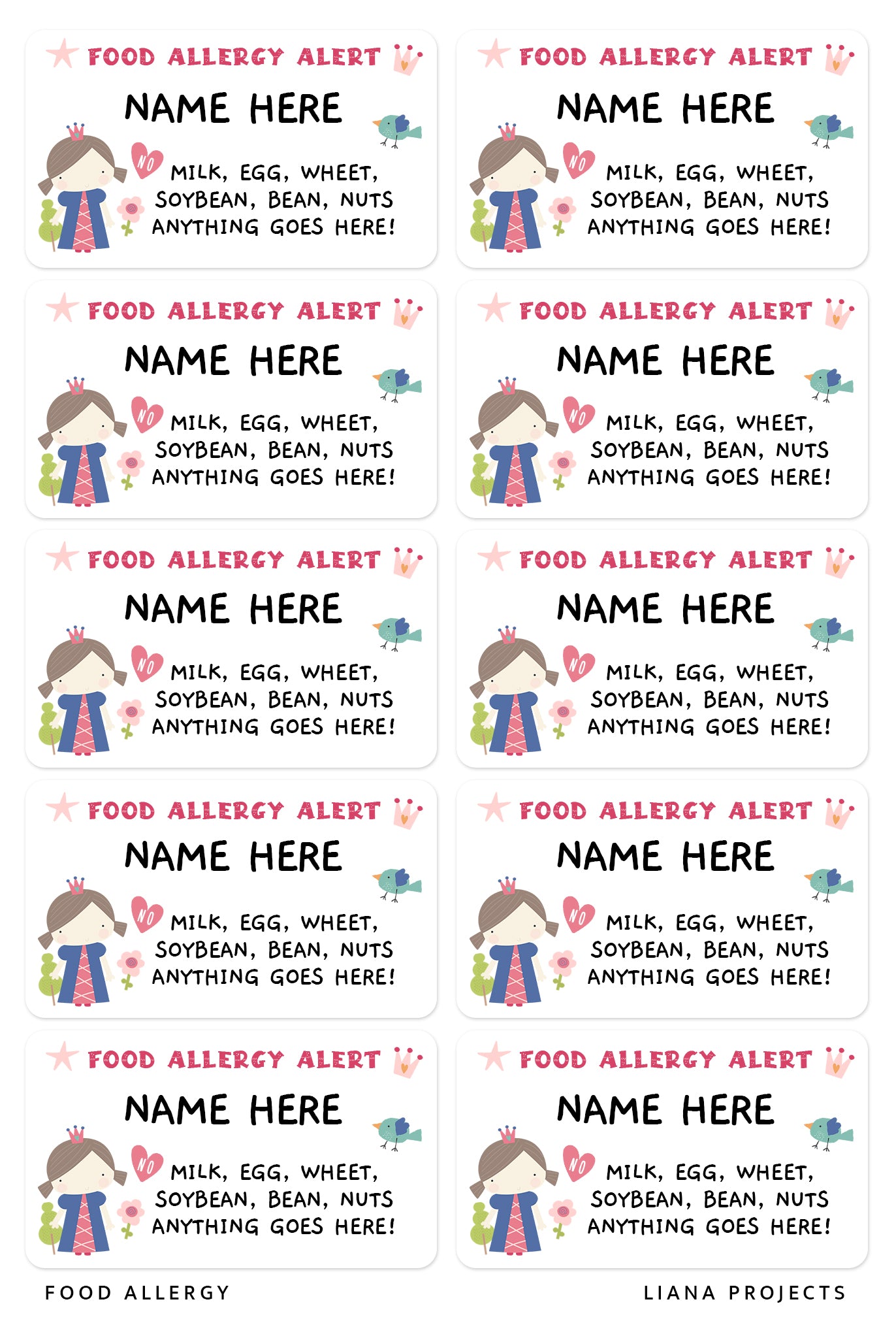 식품 알레르기 경보!