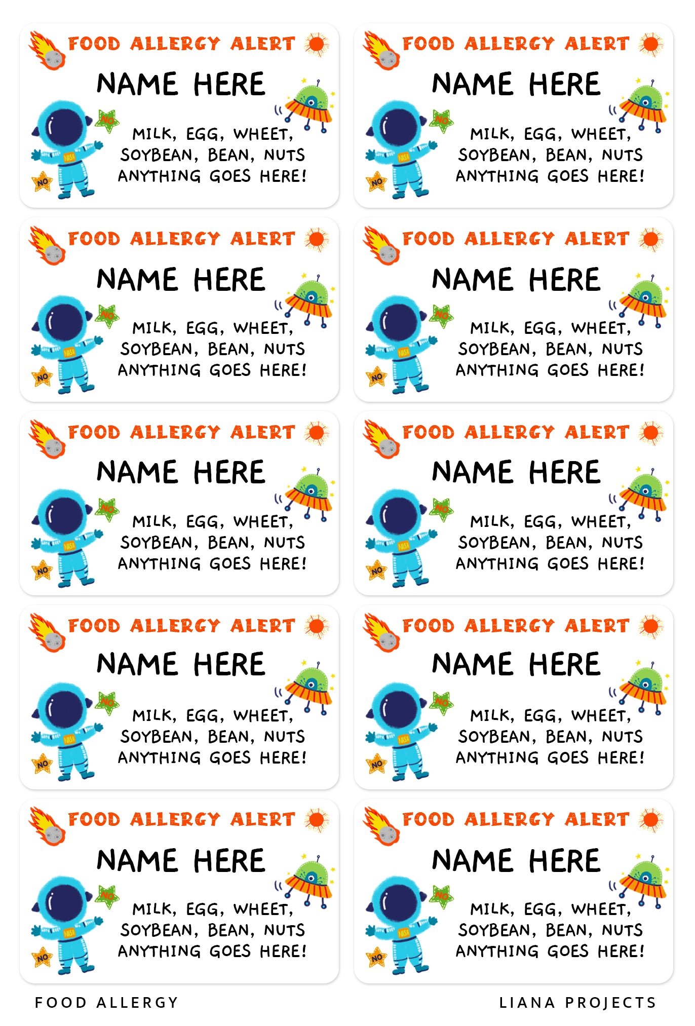 Food Allergy Alert !