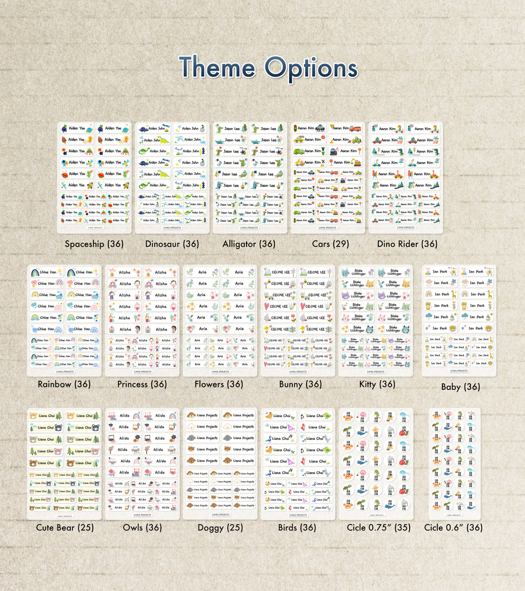 Small Labels Only - Black/Darker/Color Fabrics