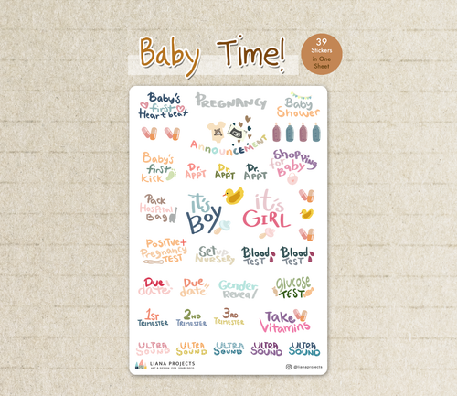 Bump/ Baby Size Pregnancy Sticker