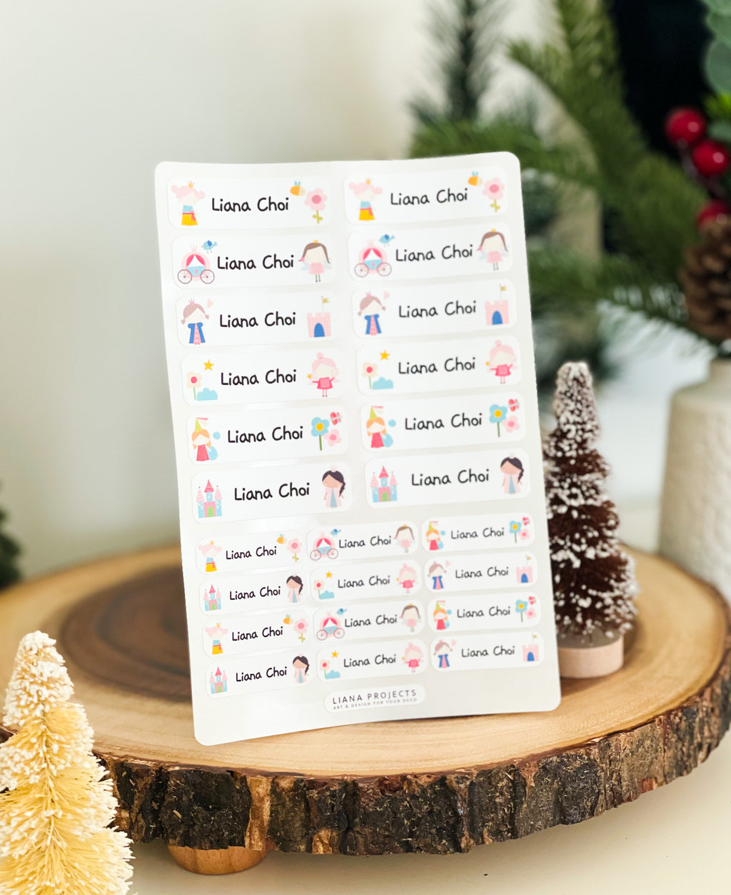 프린세스 이름 스티커