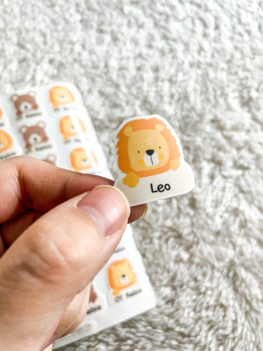 Lion - Kid's Name Sticker