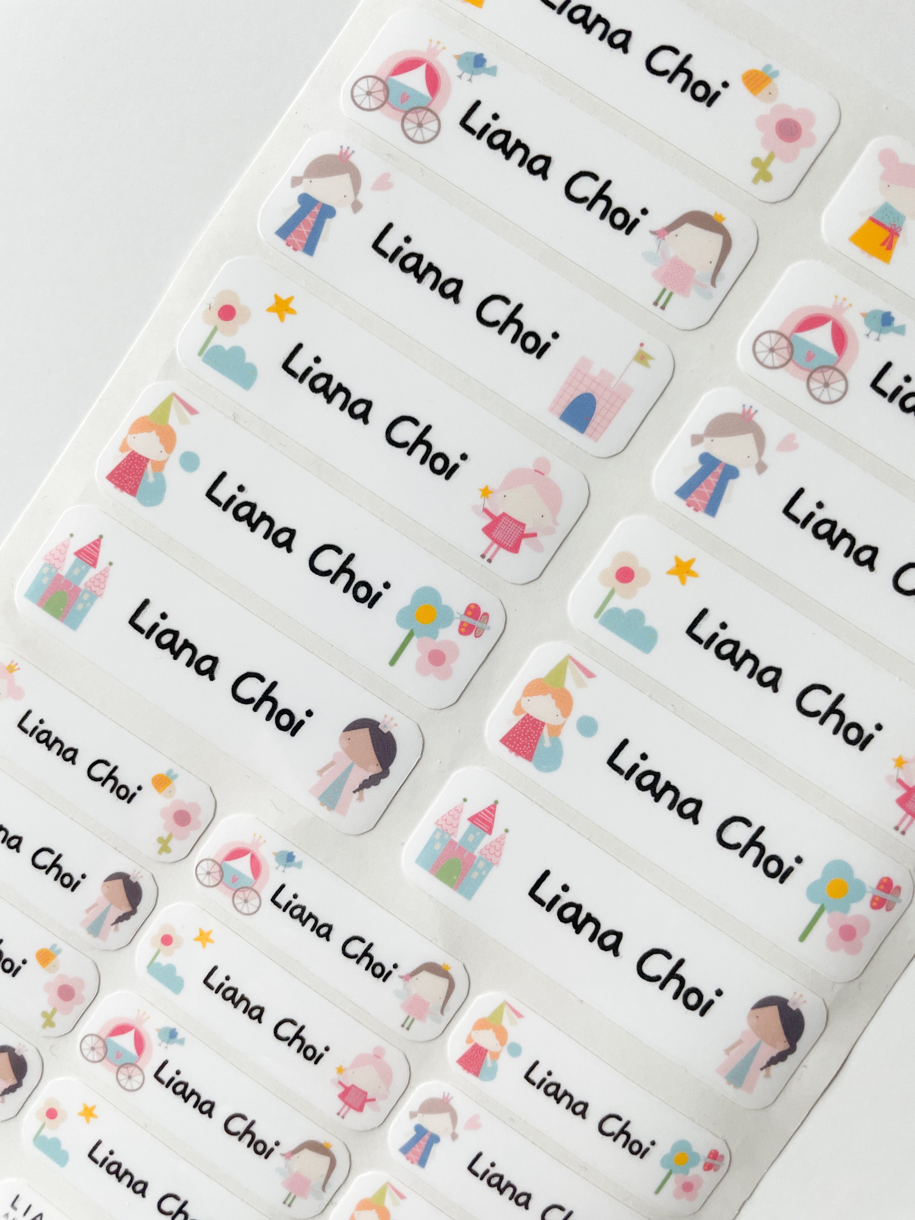 프린세스 이름 스티커
