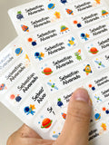 Spaceship Name Stickers