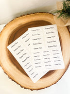 심플리 블랙 이름 스티커 