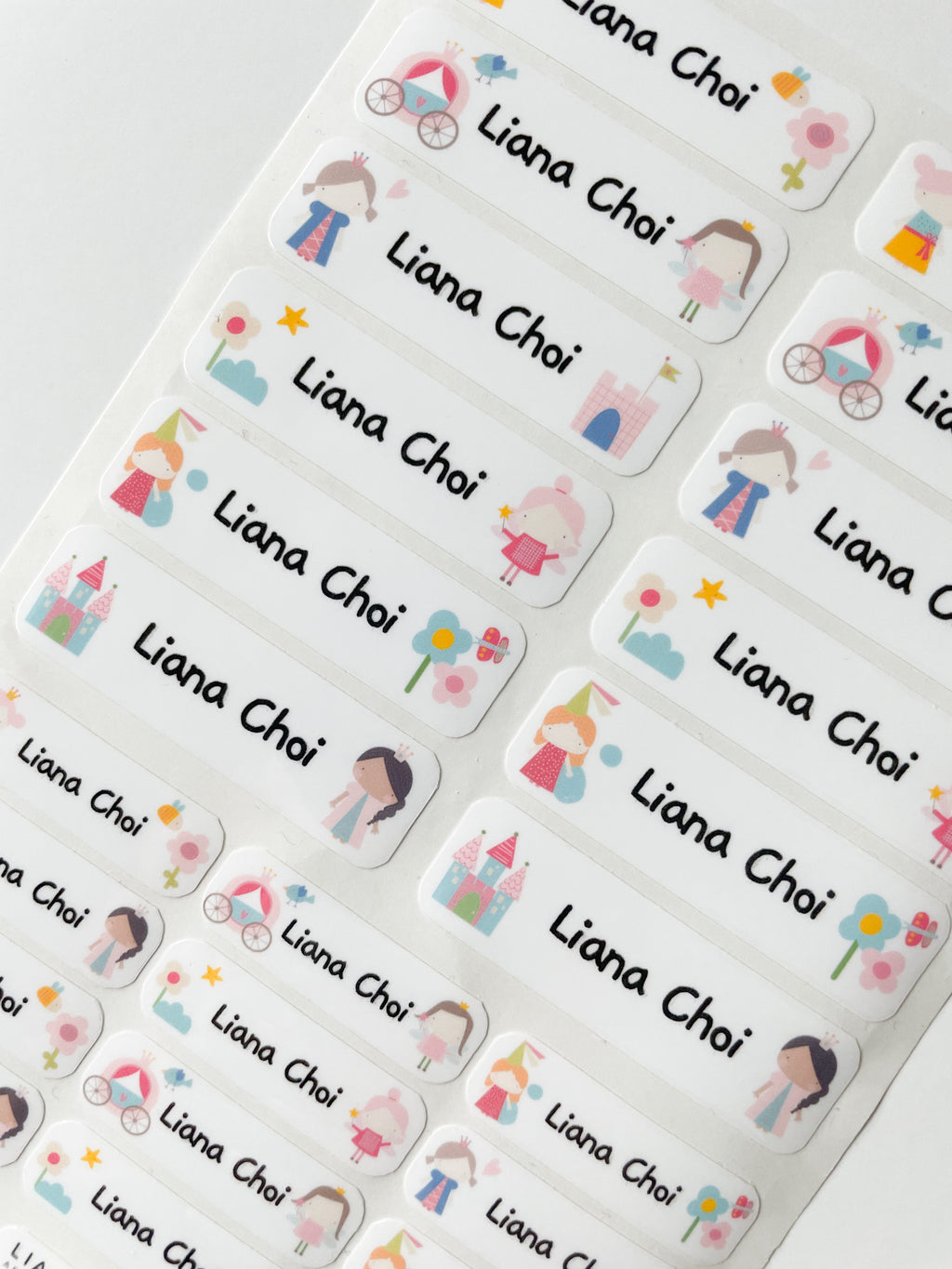 프린세스 이름 스티커