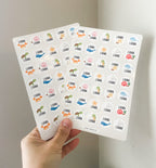 Circle Dot  Name Sticker for Crayon & Pencils
