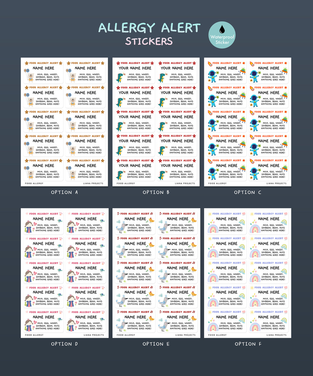 식품 알레르기 경보!